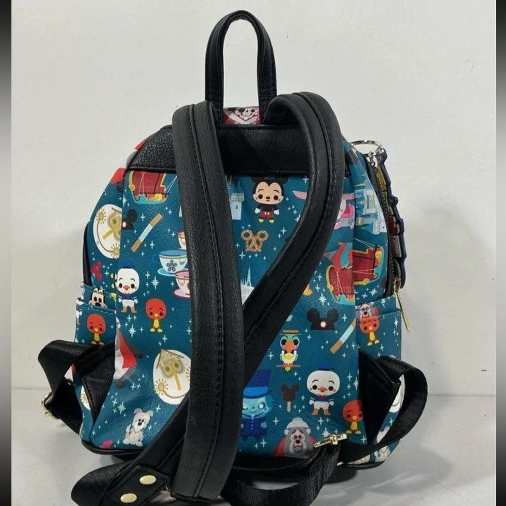 Loungefly x Disney Kids Chibi Backpack Blue and Black